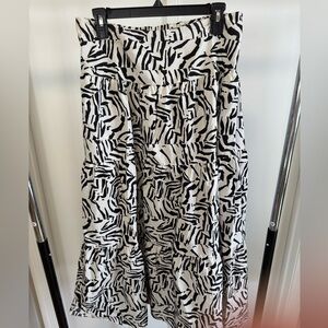 A New Day Monochrome Patterned Maxi Skirt